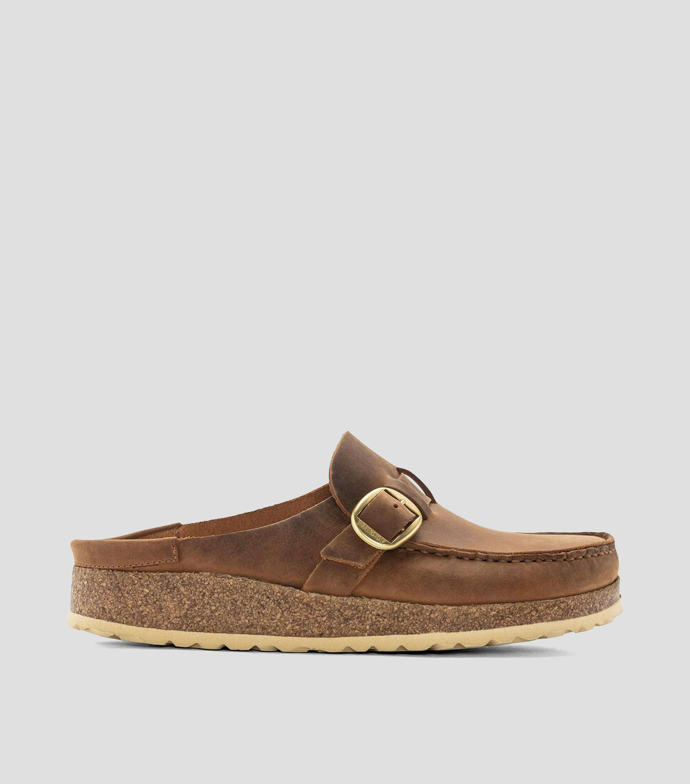 Zuecos casuales slip on en piel Mujer